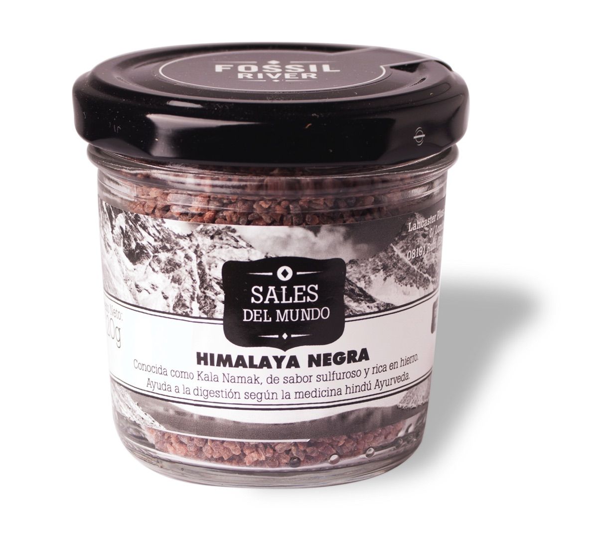 Sal negra del himalaya fina para cocinar o sazonar 1 kilo